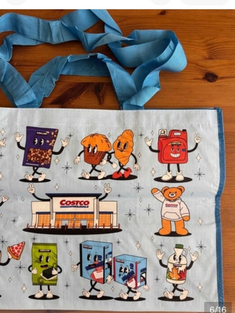 COSTCO KEEP COOL REUSABLE CHARACTER TOTE SHOPPING BAGS -4 BAGS -LARGE HEAVY DUTY - Picture 10 of 10
